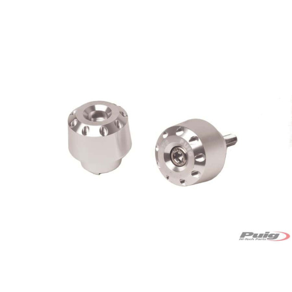 Puig Short Bar End Aluminum Honda C/Silver