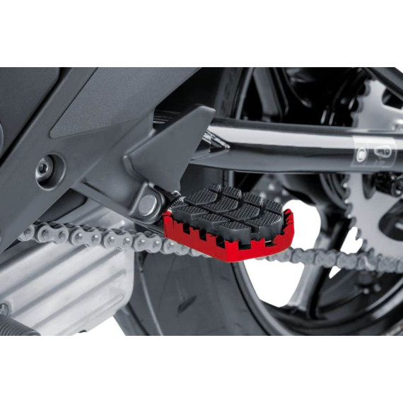 Puig Footpegs Hi-Tech Enduro Rig/Left C/Red