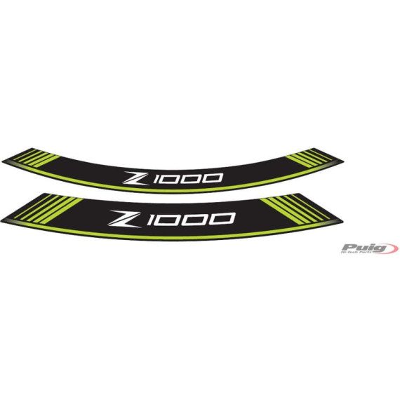 Puig Kit 8 Rim Strips Z1000 C/Green