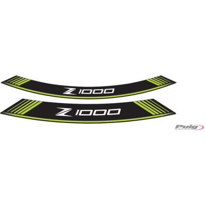 Puig Kit 8 Rim Strips Z1000 C/Green