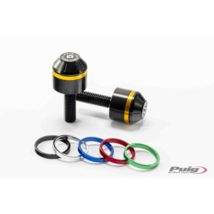 Puig Short Bar End W/Rings Bmw S1000R C/Black