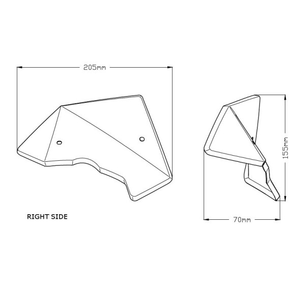 Puig Infill Panels Nozzle Bmw R1200Gs 13'- C/Black