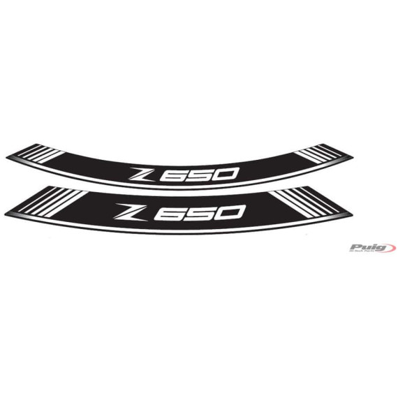 Puig Kit 8 Rim Strips Z650 C/White