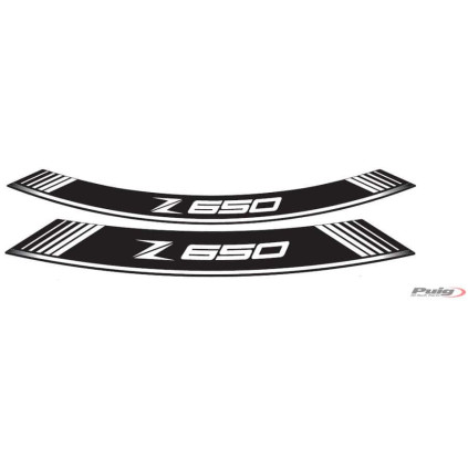 Puig Kit 8 Rim Strips Z650 C/White