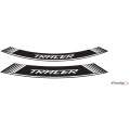 Puig Kit 8 Rim Strips Tracer C/White