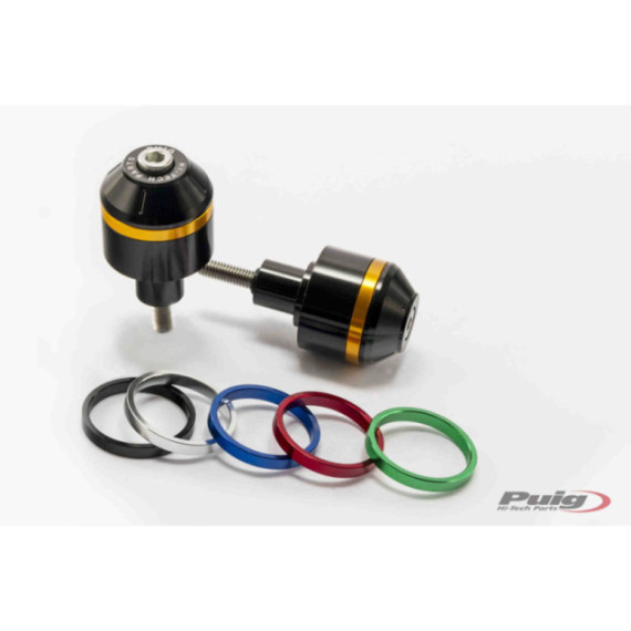 Puig Bar End With Rings Kawasaki Z650 C/Black