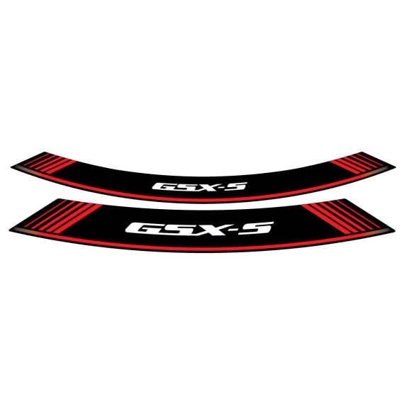 Puig Kit 8 Rim Strips Gsxs C/Red