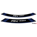 Puig Kit 8 Rim Strips Kymco Ak550 C/Blue