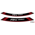 Puig Kit 8 Rim Strips Kymco Ak550 C/Red