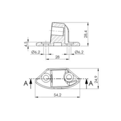 Puig Adapter Right Side For Fairing Yzf-R6 08'-