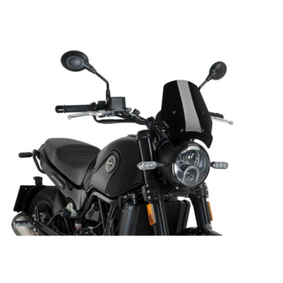 Puig Winds.New Generation Benelli Leoncino 500 C/Black