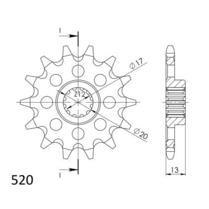 Supersprox Front Sprocket 125-13.1