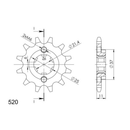 Supersprox Front Sprocket 307-12.2