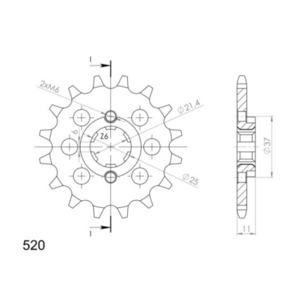 Supersprox Front Sprocket 307-15.2