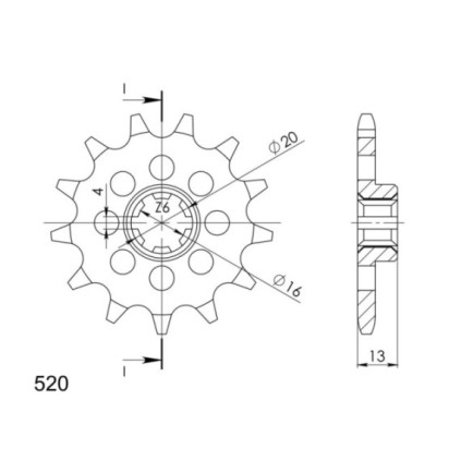 Supersprox Front Sprocket 324-13.2