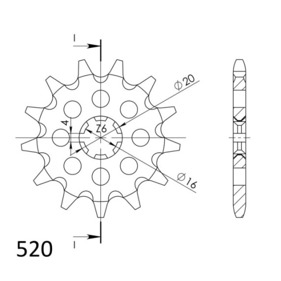 Supersprox Front Sprocket 421-13.1