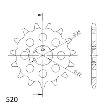 Supersprox Front Sprocket 510-15.2