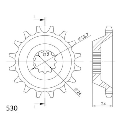 Supersprox Front Sprocket 528-14.2