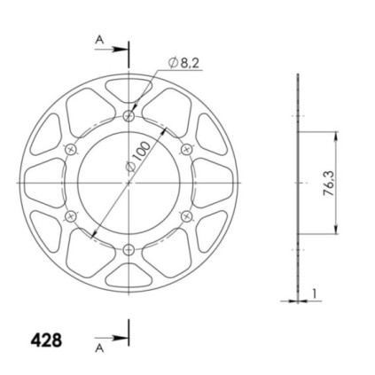 Supersprox Edge 1844:48 Red aluplate