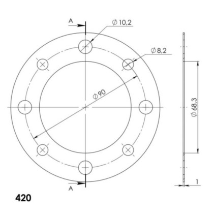 Supersprox Edge 214:37 Red aluplate