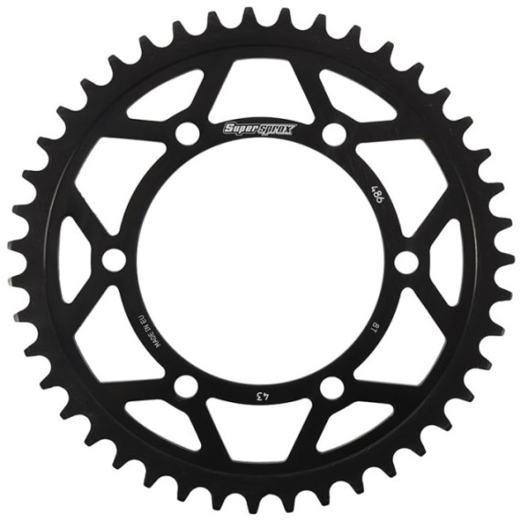 Supersprox Edge Rear Sprocket RFA-486:43 Black