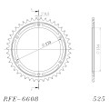 Supersprox Rear Sprocket Steel RFE-6608:43