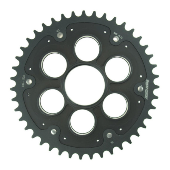 Supersprox Edge Rear Sprocket 737_530:43 Black