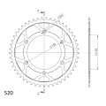 Supersprox Rear Sprocket Steel RFE-8000:49