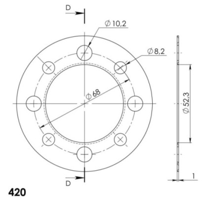 Supersprox Edge 801:30 Red aluplate