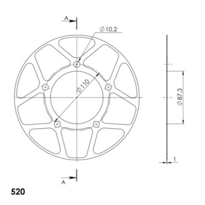 Supersprox Edge 823:47 Red aluplate