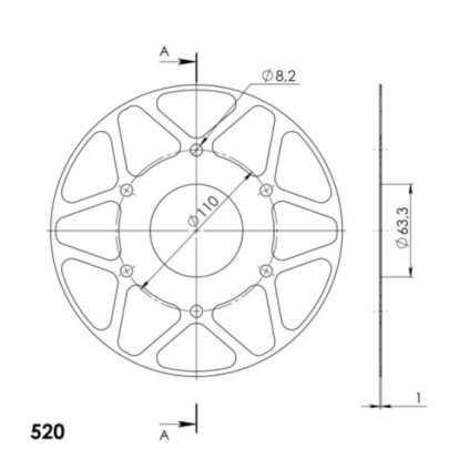 Supersprox Edge 905:45 Orange aluplate