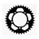 Supersprox Rear Sprocket Alu RAL-1022:34 Black