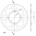 Supersprox Rear Sprocket Alu RAL-1140:63 Red