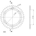 Supersprox Rear Sprocket Alu RAL-1308:40 Blue