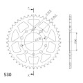 Supersprox Rear Sprocket Alu RAL-1334:42 Black