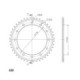 Supersprox Rear Sprocket Alu RAL-1340:44 Red