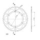 Supersprox Rear Sprocket Alu RAL-1512:47 Gold