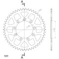 Supersprox Rear Sprocket Alu RAL-151:50 Orange