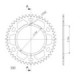 Supersprox Rear Sprocket Alu RAL-1515:47 Black