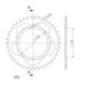 Supersprox Rear Sprocket Alu RAL-1793:41 Red