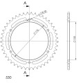 Supersprox Rear Sprocket Alu RAL-2011:45 Black