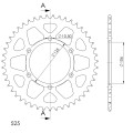 Supersprox Rear Sprocket Alu RAL-2012:47 Black