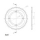 Supersprox Rear Sprocket Alu RAL-209:51 Black