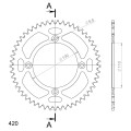 Supersprox Rear Sprocket Alu RAL-209:53 Black