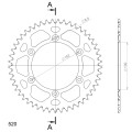 Supersprox Rear Sprocket Alu RAL-244:49 Black