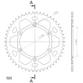 Supersprox Rear Sprocket Alu RAL-244:50 Silver