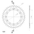 Supersprox Rear Sprocket Alu RAL-245/2:41 Black