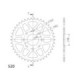 Supersprox Rear Sprocket Alu RAL-273:39 Silver