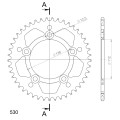 Supersprox Rear Sprocket Alu RAL-302:45 Black