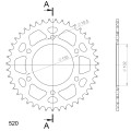 Supersprox Rear Sprocket Alu RAL-401:43 Red